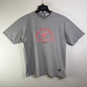 VTG Y2K Detroit Red Wings Shirt Mens XL Gray NHL Hockeytown 90s